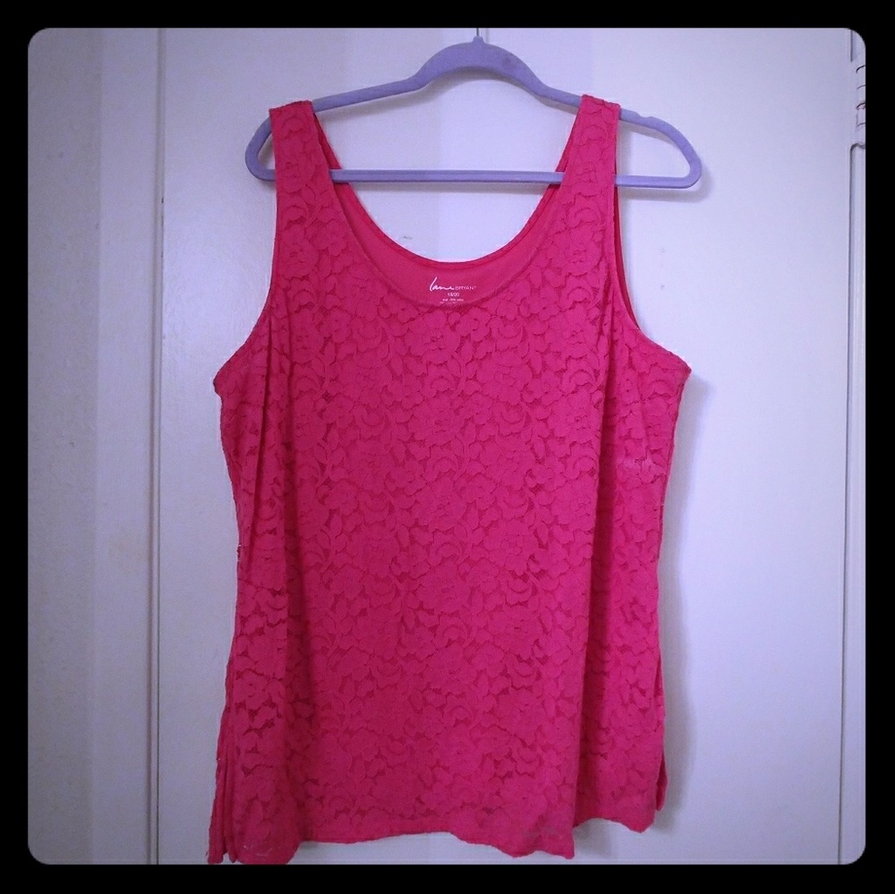 Cute Pink Lace Top